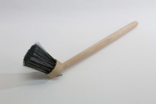 Anstreichbürste 45 mm rund mit Schrägstiel / Haarmischung